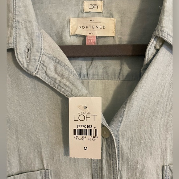 NWT Loft “The Softened Shirt”- size M - Picture 2 of 7
